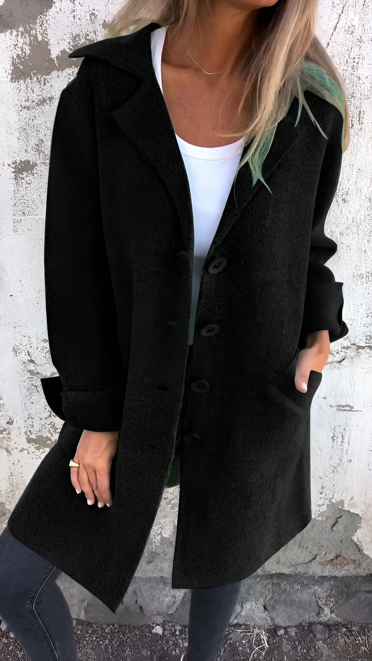 Malika Classic Button Coat