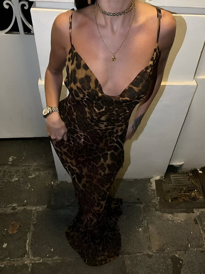 Imamu Maxi dress Leopard Print