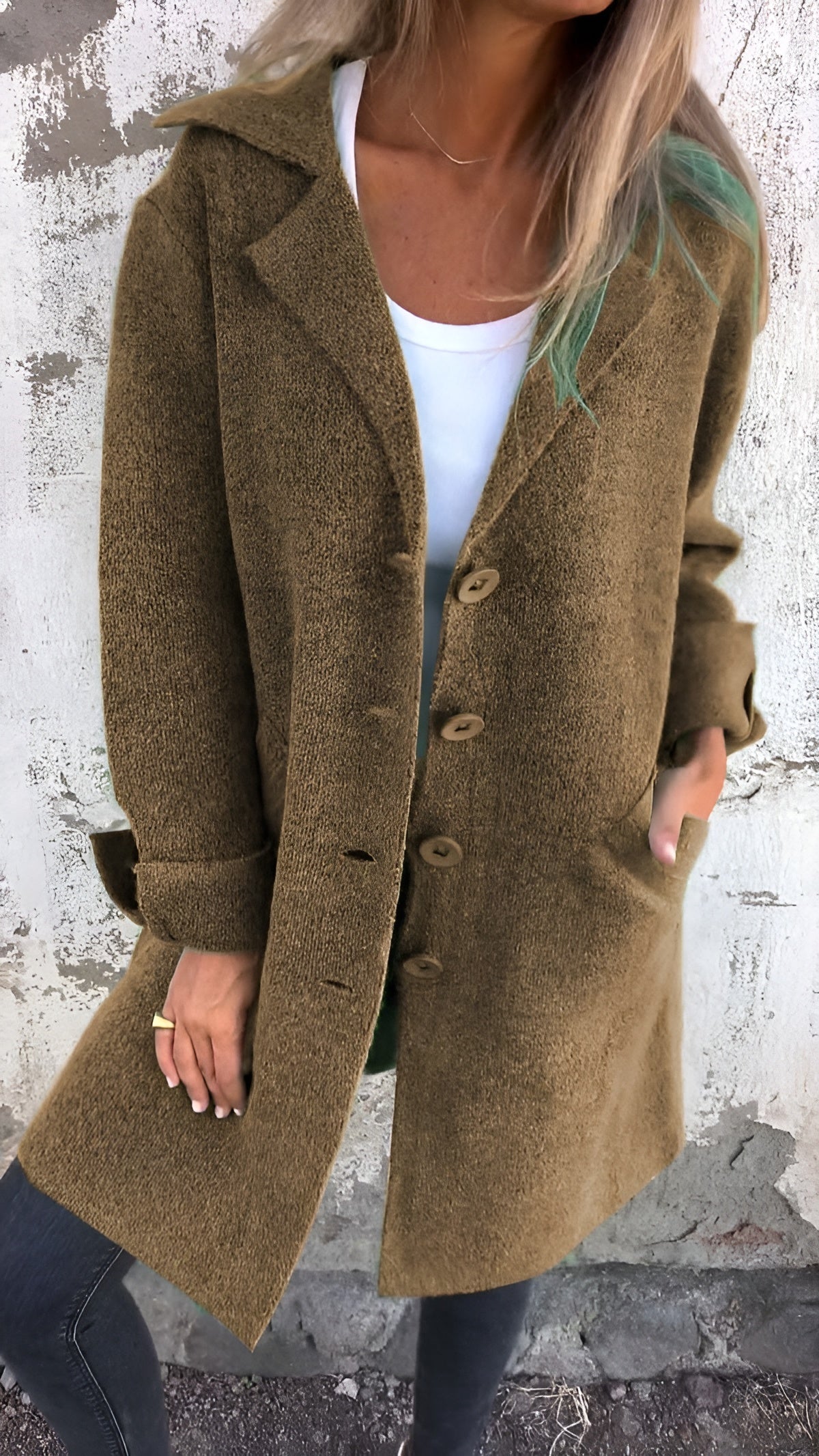 Malika Classic Button Coat