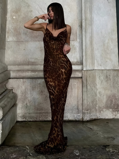 Imamu Maxi dress Leopard Print