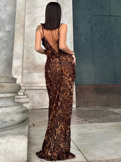 Imamu Maxi dress Leopard Print