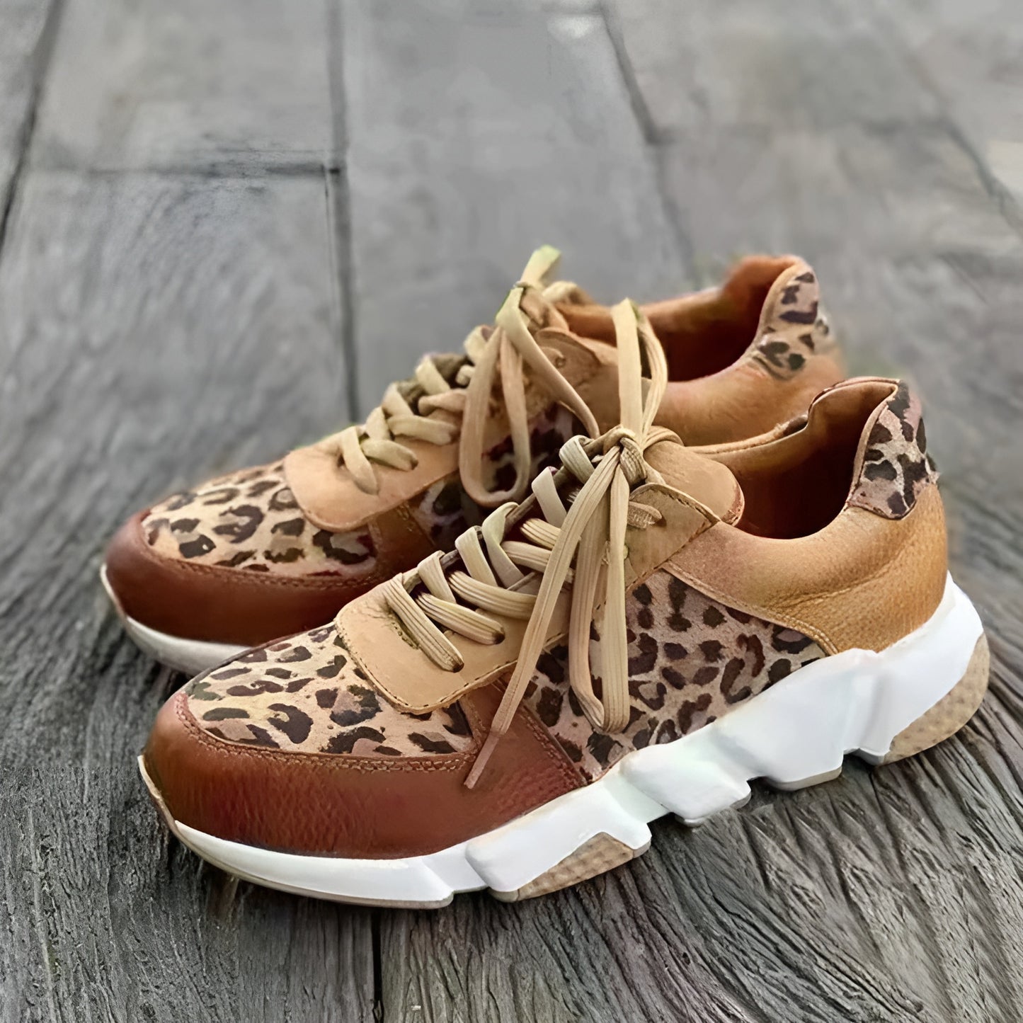 Phezulu Leopard Print Sneakers