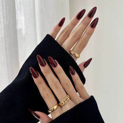 Merlot Press on nails