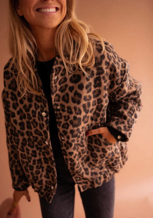 Thabiso Leopard-Bomberjacket