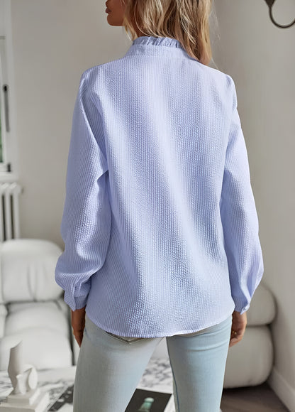 Danielle Ruffle Long Sleeve Shirt