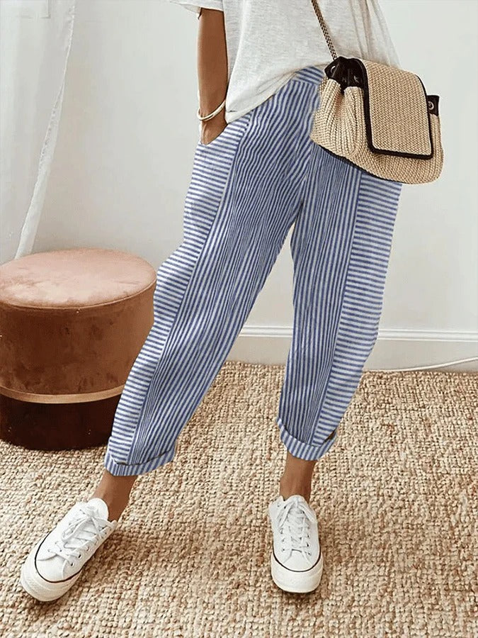 Lily Striped Trousers