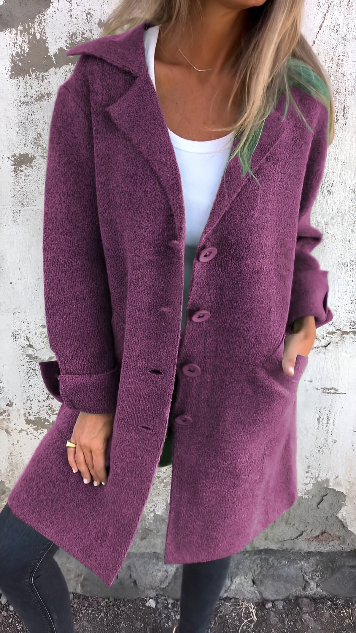 Malika Classic Button Coat