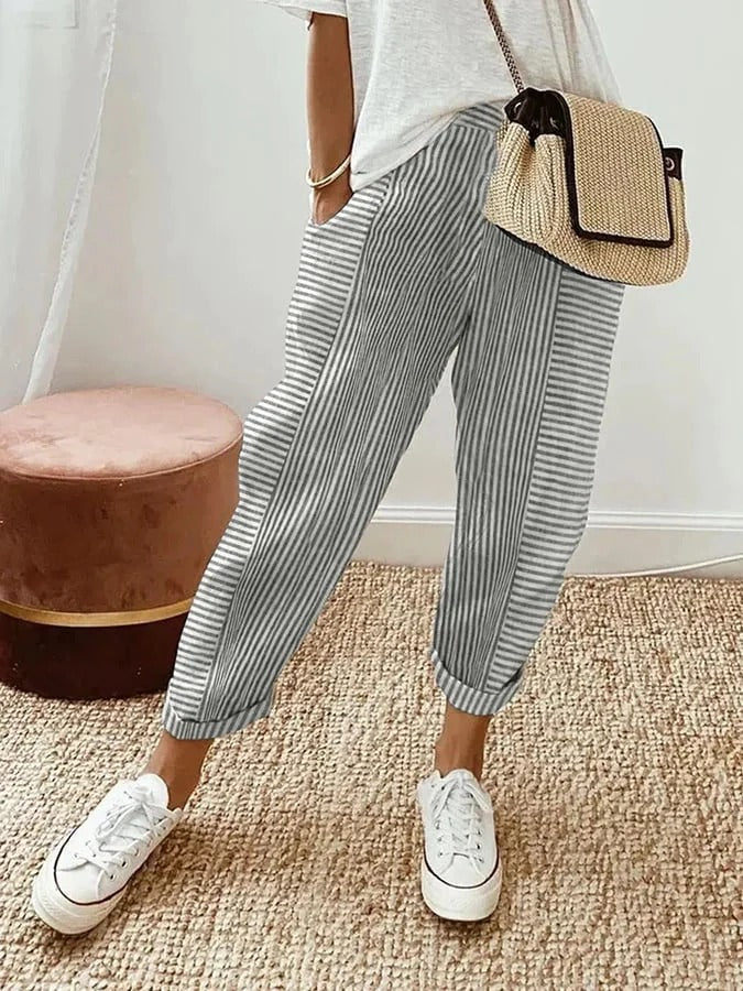 Lily Striped Trousers