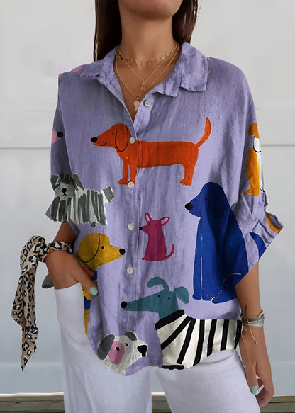 Paws & Prints Blouse Shirt